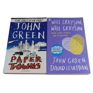 Paper Towns & Will Grayson Will Grayson John Green PB 2-Book Lot YA Fiction